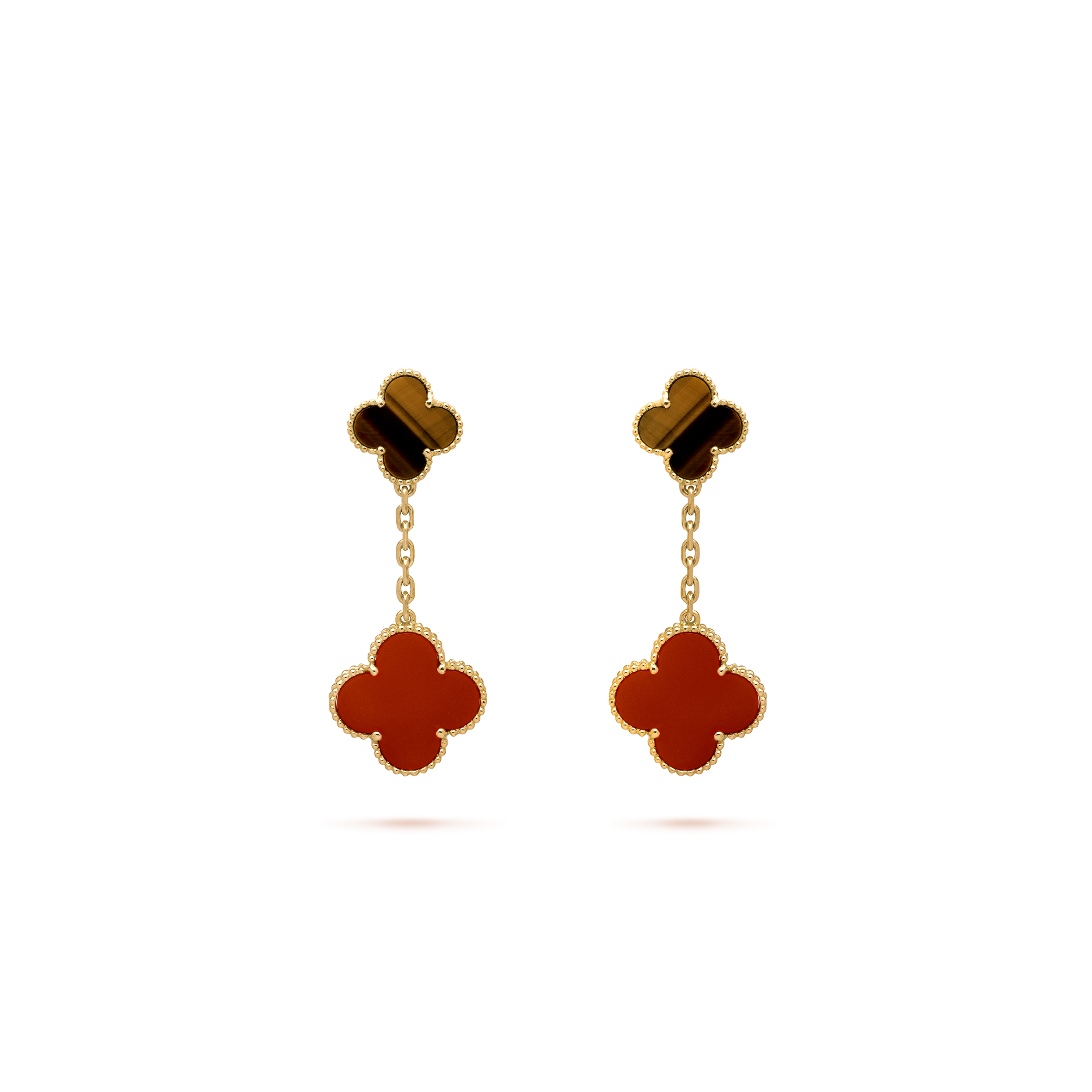 V*N CL*F arpels magic alhambra earrings, 2 motifs vcarn5jr00